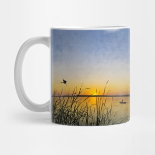 Sunset Fishing Mug